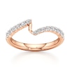 Thumbnail Image 1 of J'Lure Lab-Created Diamond Contour Wedding Band 3/8 ct tw 18K Rose Gold