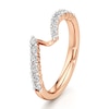 Thumbnail Image 4 of J'Lure Lab-Created Diamond Contour Wedding Band 3/8 ct tw 18K Rose Gold