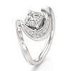 Thumbnail Image 4 of J'Lure Square-Emerald Step-Cut Lab-Created Diamond Engagement Ring 1 ct tw 18K White Gold