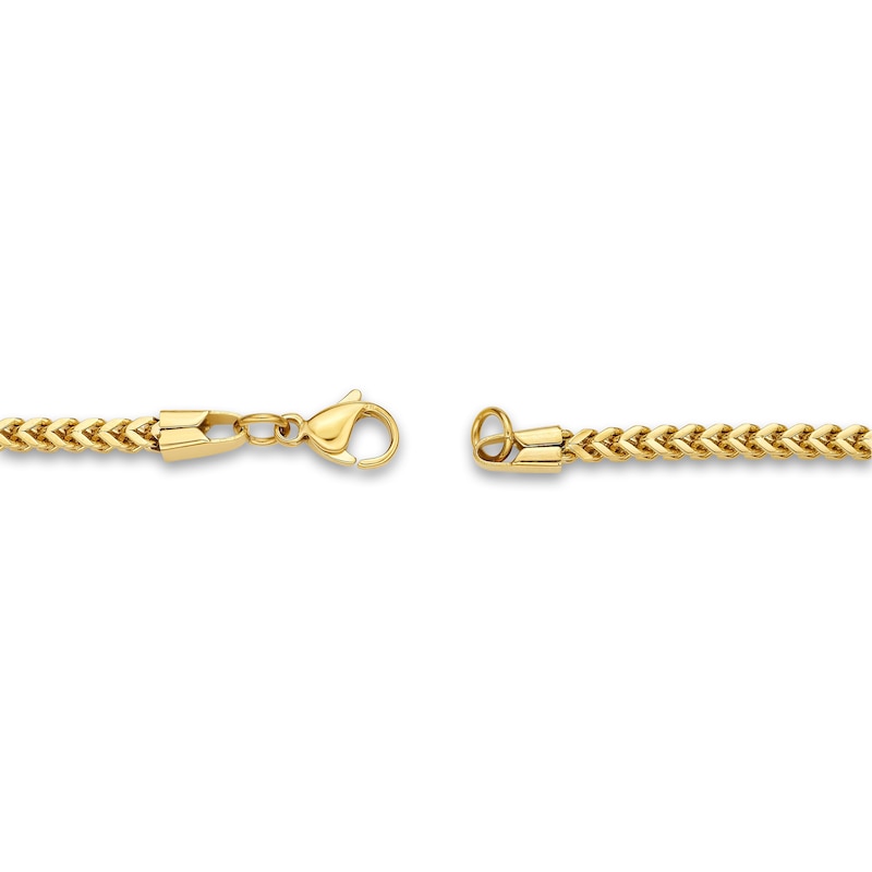 Main Image 2 of Men's Solid Franco Chain Gold Ion-Plated Stainless Steel 2.5mm 22&quot;