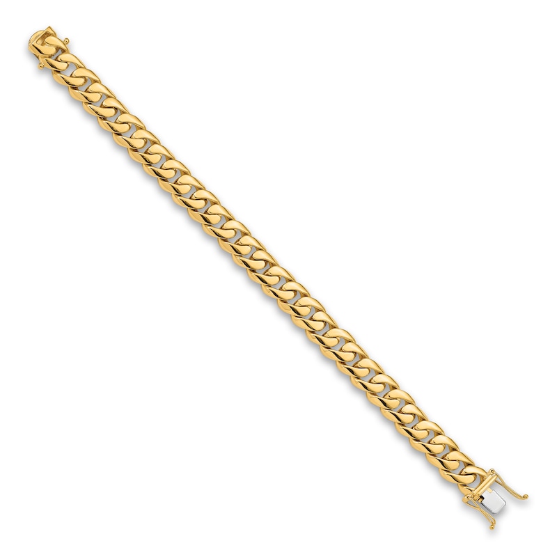 Men's Solid Curb Chain Bracelet 14K Yellow Gold 10.8mm | Jared