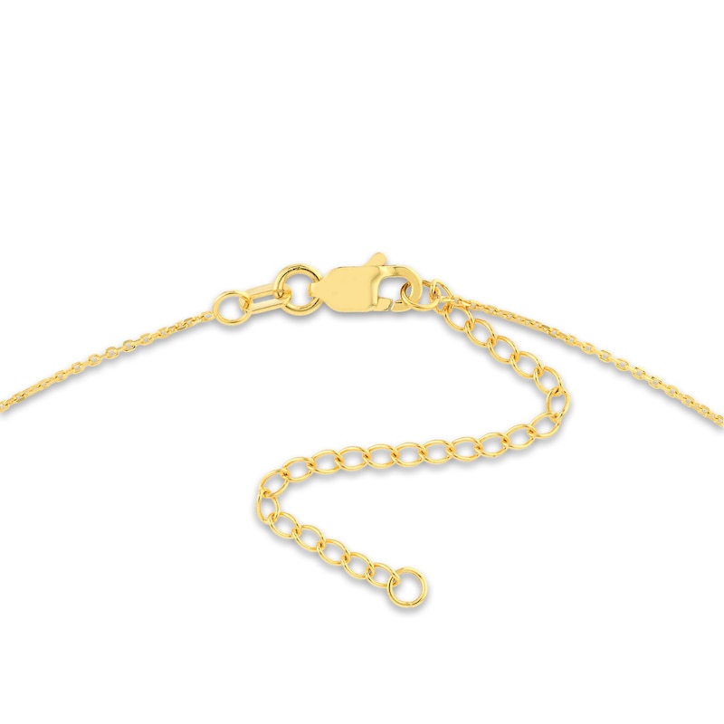 Main Image 2 of Block &quot;LOVE&quot; Necklace 14K Yellow Gold 16&quot; Adj.