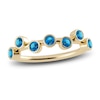 Thumbnail Image 1 of Juliette Maison Natural Blue Zircon Ring 10K Yellow Gold