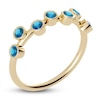 Thumbnail Image 2 of Juliette Maison Natural Blue Zircon Ring 10K Yellow Gold