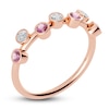 Thumbnail Image 1 of Juliette Maison Natural White Sapphire & Natural Pink Tourmaline Ring 10K Rose Gold