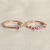 Thumbnail Image 3 of Juliette Maison Natural White Sapphire & Natural Pink Tourmaline Ring 10K Rose Gold