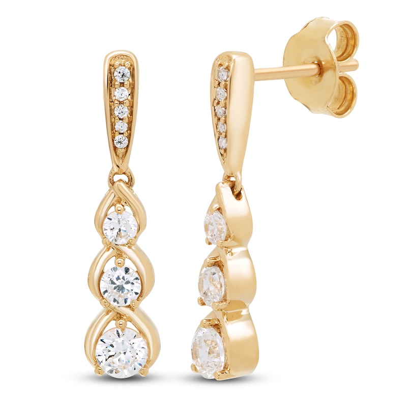 Certified Diamond Earrings 1 ct tw 18K Yellow Gold | Jared