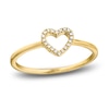 Thumbnail Image 0 of Shy Creation Diamond Accent Heart Ring 14K Yellow Gold SC22005659