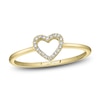 Thumbnail Image 1 of Shy Creation Diamond Accent Heart Ring 14K Yellow Gold SC22005659