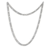 Thumbnail Image 1 of Solid Figaro Chain Necklace 14K White Gold 22&quot; 5.35mm