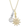 Thumbnail Image 0 of Charm'd by Lulu Frost Freshwater Cultured Pearl Star & Birthstone Charm 18" Box Chain Necklace Set 10K Two-Tone Gold