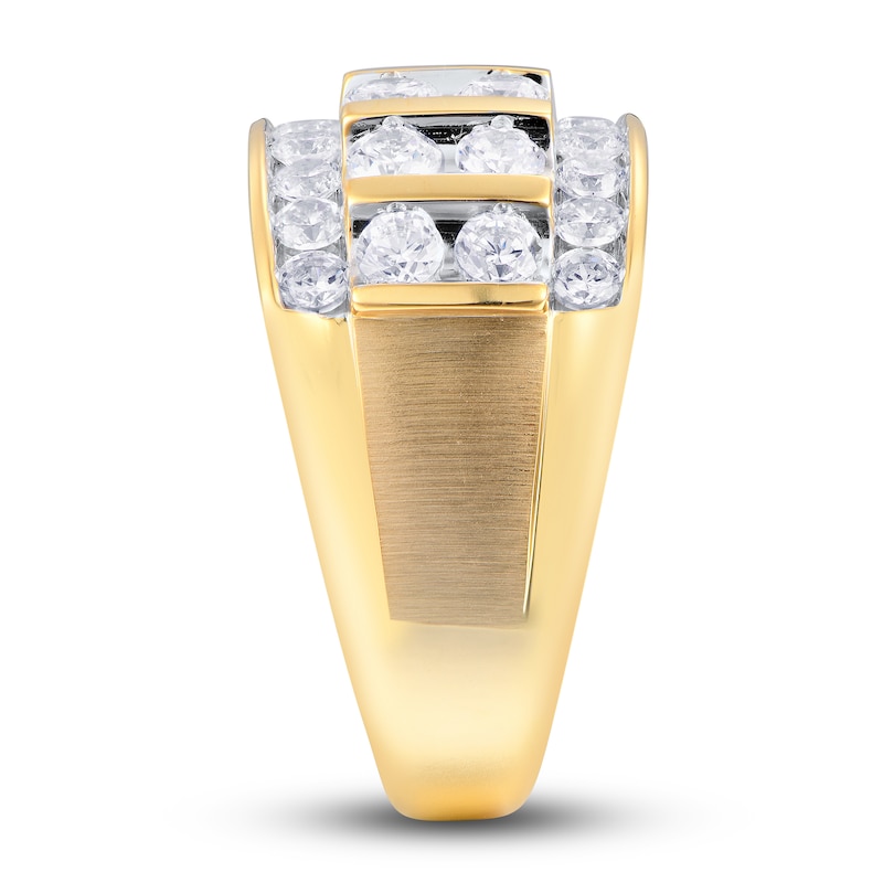 Men's Diamond Anniversary Ring 2 ct tw Round 14K Yellow Gold