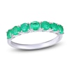 Thumbnail Image 1 of Natural Emerald Ring 14K White Gold