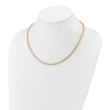 Thumbnail Image 3 of High-Polish Square Oval Chain Necklace 24K Yellow Gold 18&quot; 3.5mm