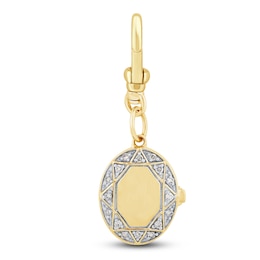 Charm'd by Lulu Frost 10K Yellow Gold 1/10 ct tw Diamond Abundance Locket Charm