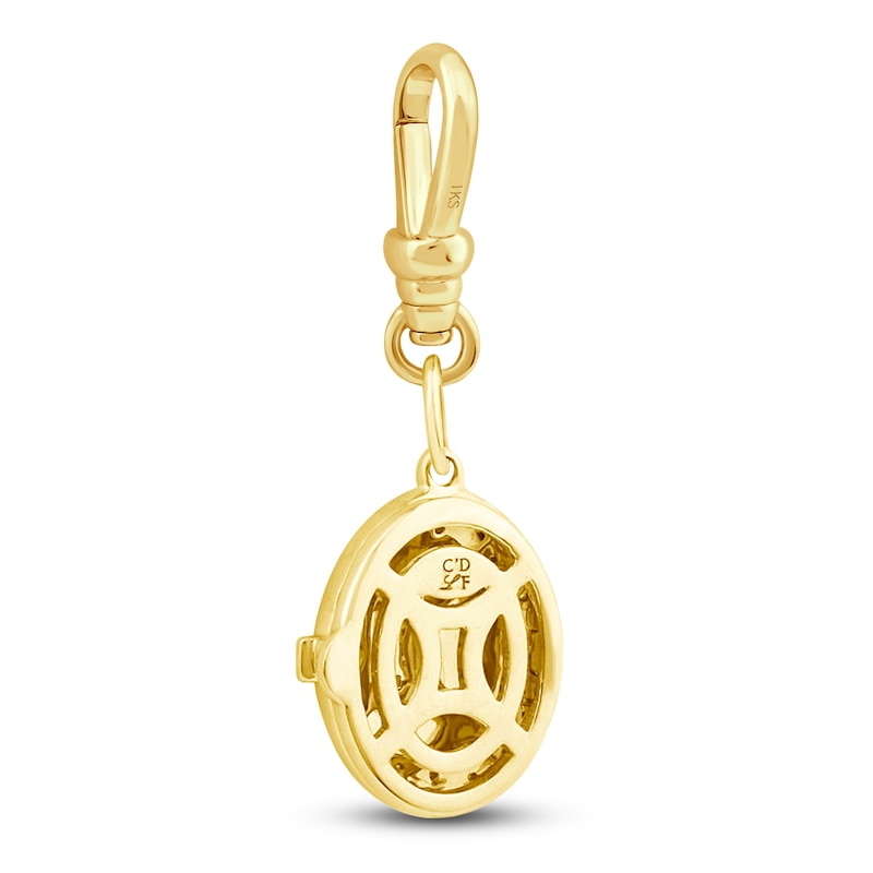 Main Image 2 of Charm'd by Lulu Frost 10K Yellow Gold 1/10 ct tw Diamond Abundance Locket Charm