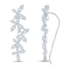 Thumbnail Image 1 of Pnina Tornai Diamond Climber Earrings 1 ct tw Round 14K White Gold