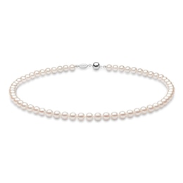 Yoko London Akoya Cultured Pearl Strand Necklace 18K White Gold 18&quot;