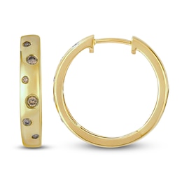 Le Vian Tramonto D'Oro Diamond Hoop Earrings 1/8 ct tw 14K Honey Gold