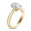 Thumbnail Image 1 of Lab-Created Oval Diamond Solitaire Engagement Ring 2 ct tw 18K Yellow Gold (F/SI2)