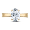 Thumbnail Image 2 of Lab-Created Oval Diamond Solitaire Engagement Ring 2 ct tw 18K Yellow Gold (F/SI2)