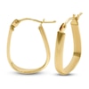 Thumbnail Image 1 of Oval Hoop Earrings 14K Yellow Gold