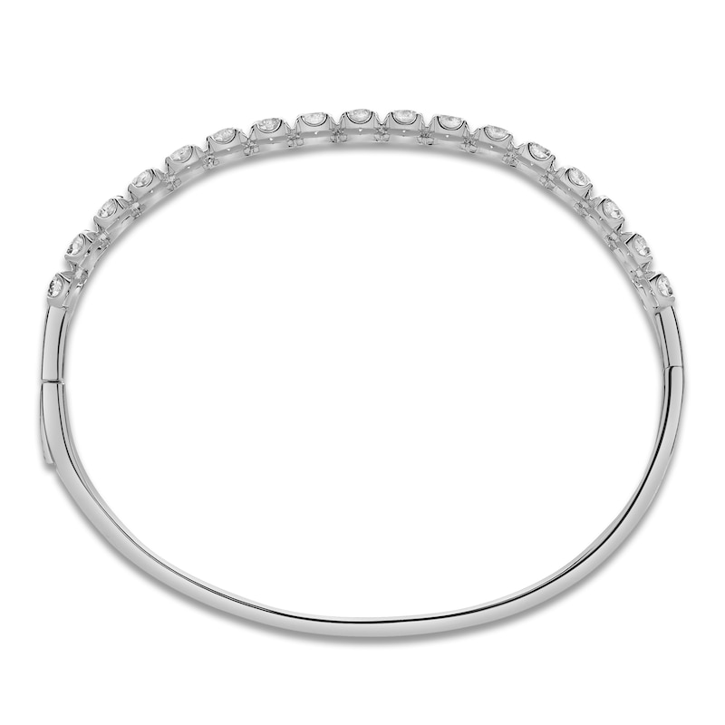 Blue Nile X Jared Diamond Line Bangle Bracelet 3 ct tw 14K White Gold