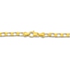 Thumbnail Image 2 of Solid Square Link Curb Chain Bracelet 4mm 14K Yellow Gold 8.5&quot;