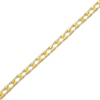 Thumbnail Image 3 of Solid Square Link Curb Chain Bracelet 4mm 14K Yellow Gold 8.5&quot;