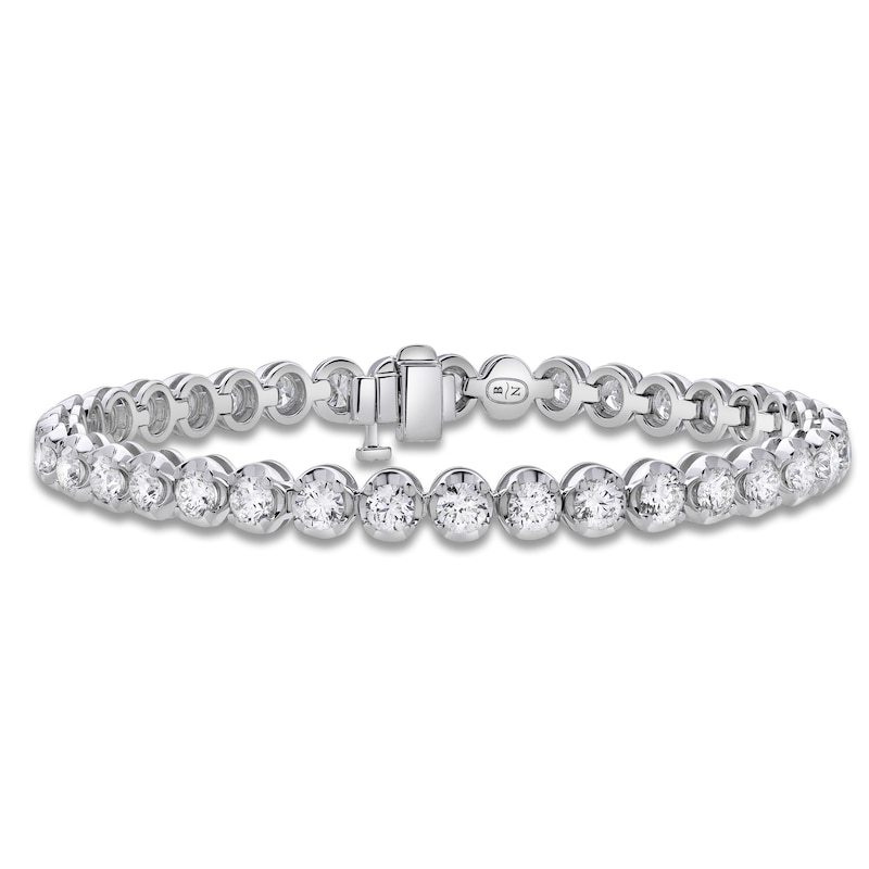 Main Image 1 of Blue Nile X Jared Diamond Tennis Bracelet 7 ct tw 14K White Gold 7&quot;