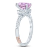 Thumbnail Image 2 of Pnina Tornai Pear-Shaped Natural Light Amethyst & Diamond Engagement Ring 3/4 ct tw 14K White Gold