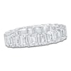 Thumbnail Image 1 of Certified Emerald-Cut Diamond Eternity Band 5-3/4 - 6-7/8 ct tw Platinum