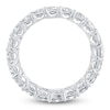 Thumbnail Image 2 of Certified Emerald-Cut Diamond Eternity Band 5-3/4 - 6-7/8 ct tw Platinum