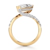 Thumbnail Image 2 of J'Lure Moval Old-Cut Lab-Created Diamond Bypass Engagement Ring 3-5/8 ct tw 18K Yellow Gold