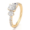 Thumbnail Image 4 of J'Lure Radiant Brilliant-Cut Lab-Created Diamond Engagement Ring 2 ct tw 18K Yellow Gold