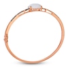 Thumbnail Image 2 of Le Vian Silhouette Cushion-Cut Natural Opal Bangle Bracelet 1/2 ct tw Diamonds 14K Strawberry Gold