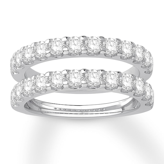 Diamond Enhancer Ring 1-1/2 ct tw Round-cut 14K White Gold | Jared