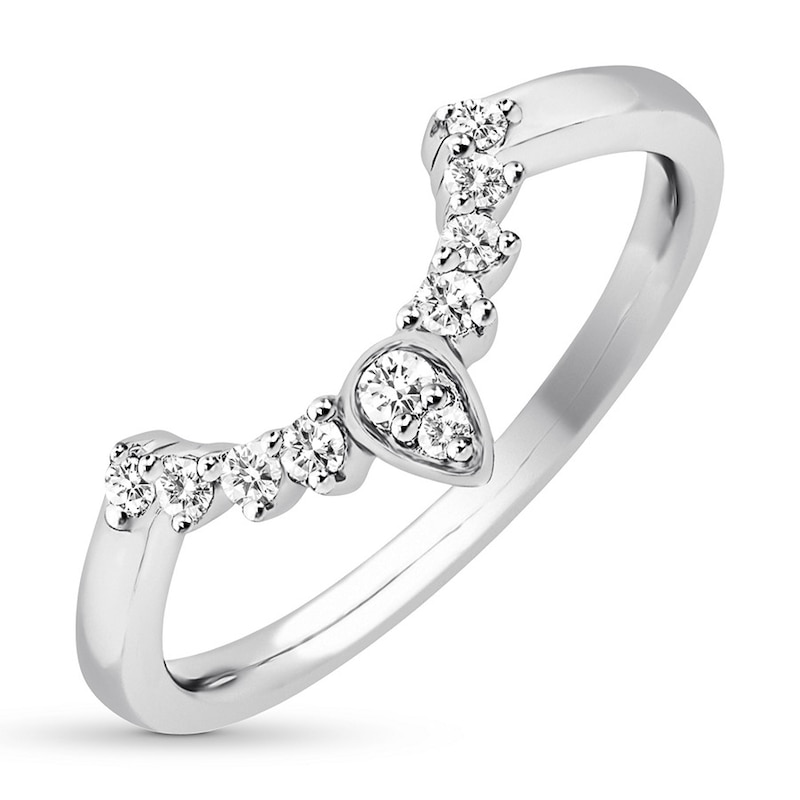 Main Image 4 of Diamond Enhancer Ring 1/6 ct tw Round-cut 14k White Gold