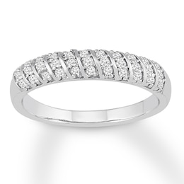 Diamond Ring 1/5 ct tw Round 10K White Gold