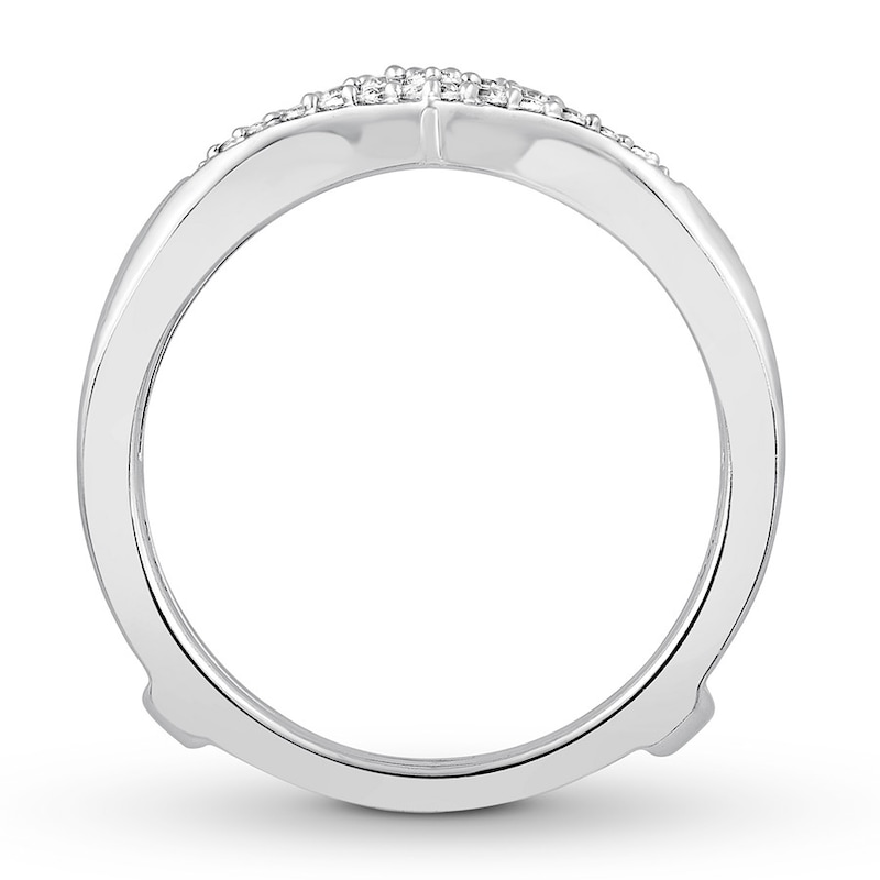 Main Image 2 of Diamond Enhancer Ring 3/8 ct tw Round-cut 14K White Gold