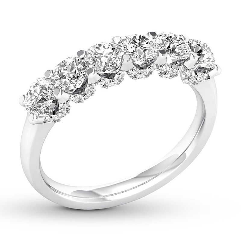 Main Image 4 of Diamond Anniversary Band 1 carat tw Round 14K White Gold