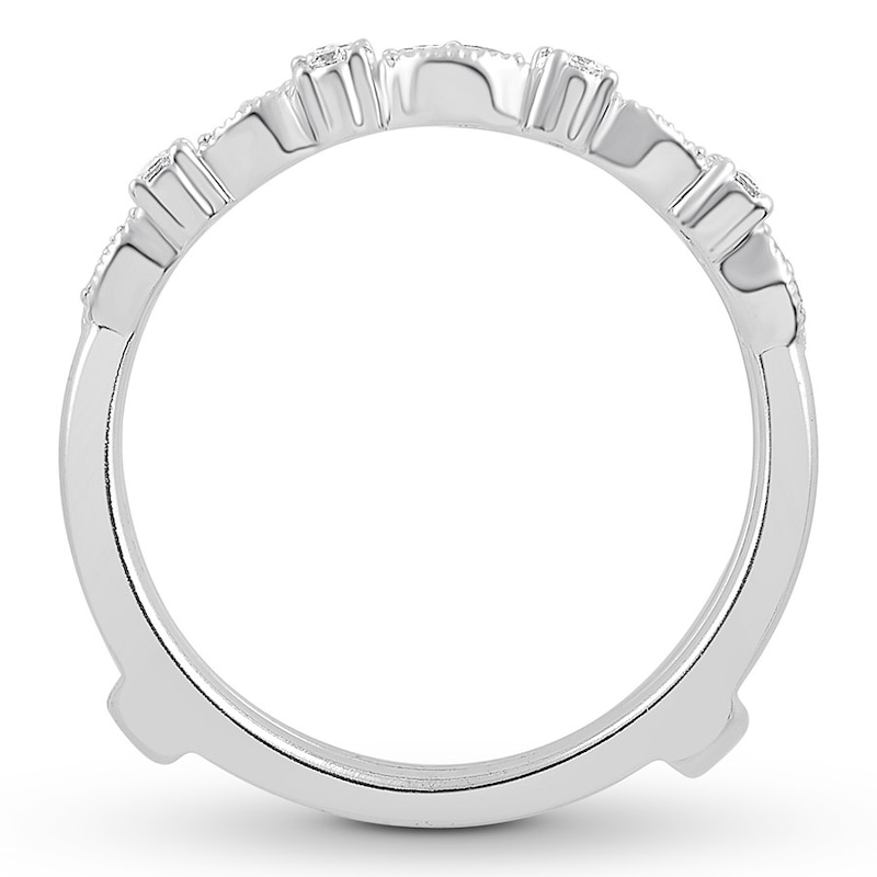 Diamond Enhancer Ring 1/4 ct tw Round 14K White Gold