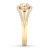 Thumbnail Image 2 of Diamond Deconstructed Ring 3/8 ct tw Oval/Round10K Yellow Gold