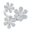 Thumbnail Image 1 of Shy Creation Diamond Flower Ring 5/8 ct tw 14K White Gold SC55007205