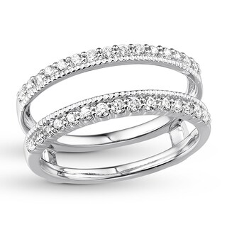 Diamond Enhancer Ring 1/2 carat tw Round 14K White Gold | Jared