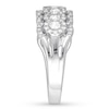 Thumbnail Image 3 of Diamond Anniversary Ring 1 carat tw Bezel-set 14K White Gold