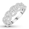 Thumbnail Image 3 of Diamond Anniversary Ring 1/2 carat tw Round 14K White Gold