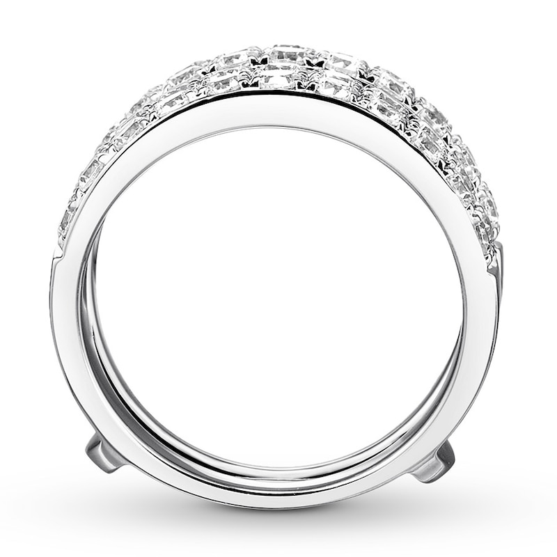 Diamond Enhancer Ring 2 carats tw Round 14K White Gold