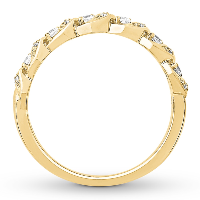 Diamond Stackable Ring 1/5 ct tw Round 10K Yellow Gold