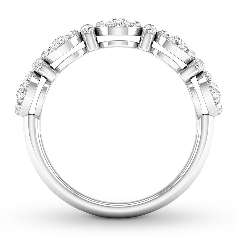 Main Image 2 of Diamond Anniversary Band 3/4 ct tw Round-cut 14K White Gold